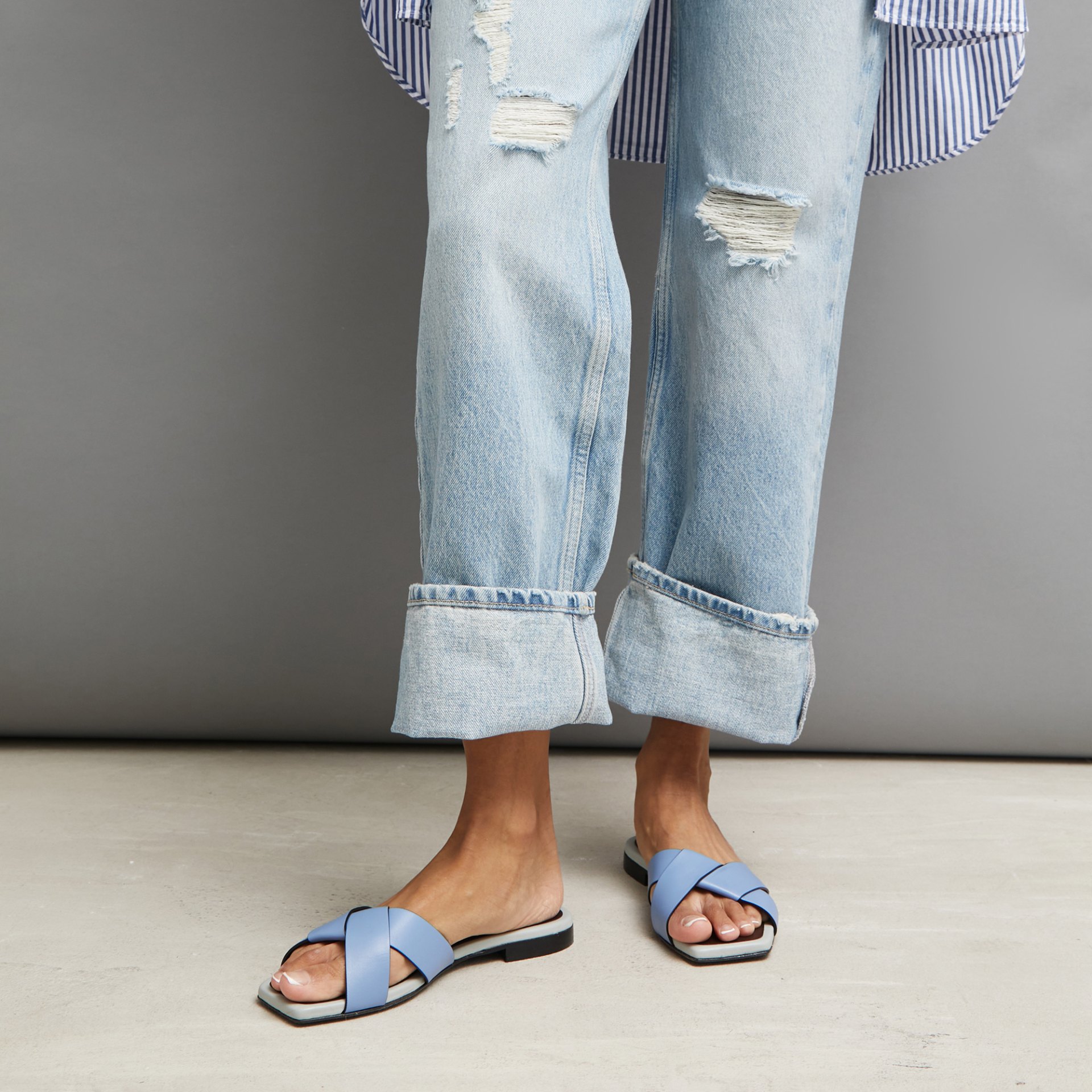 Синие кожаные пантолеты - Image 5 of 5