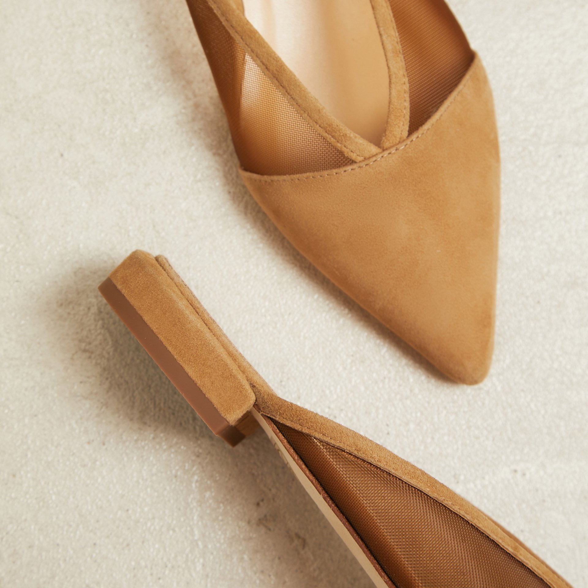 Песочные замшевые слиперы - Image 3 of 5