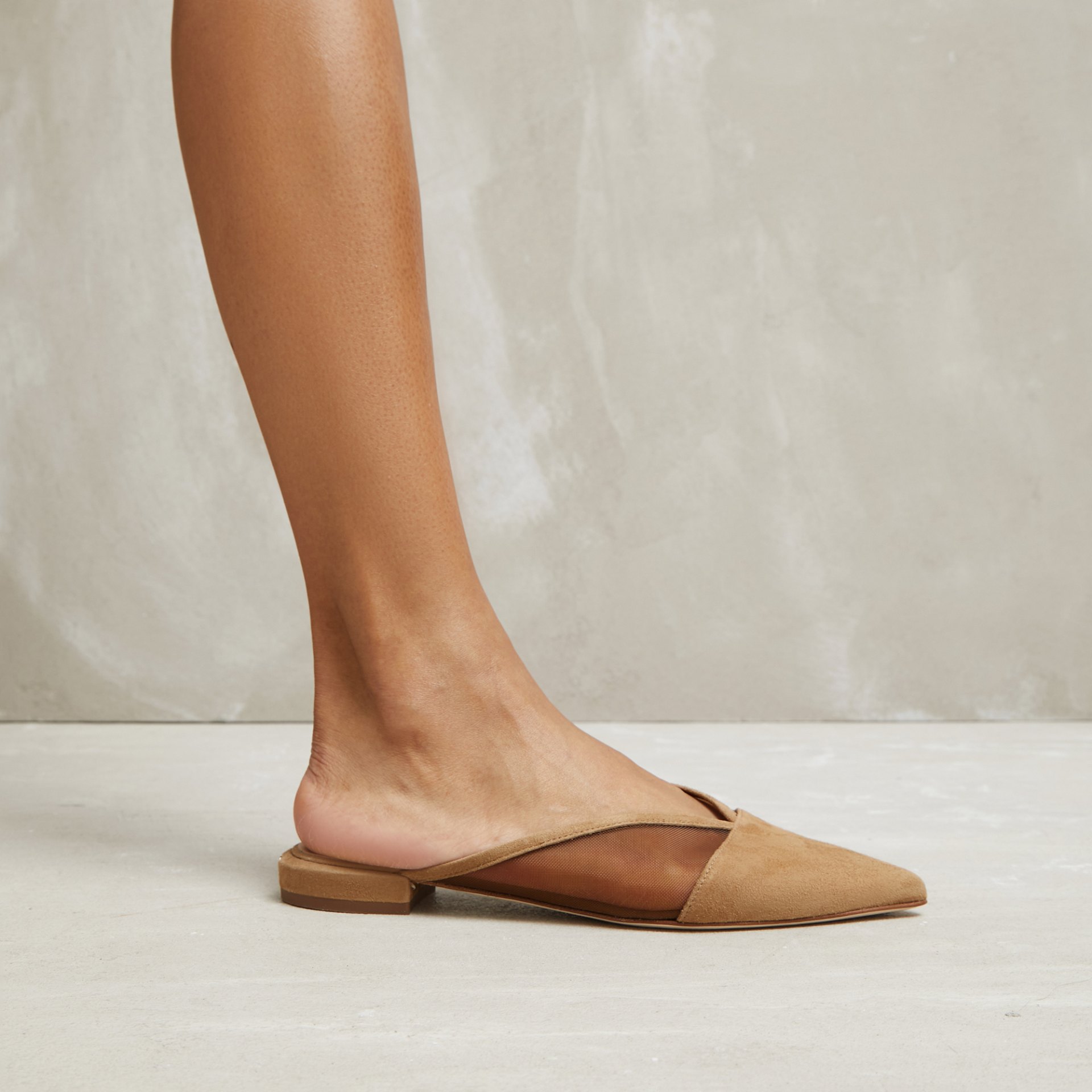 Песочные замшевые слиперы - Image 4 of 5