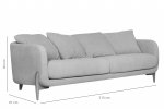 Janson 3 Seater Linen Sofa / 3 Preview