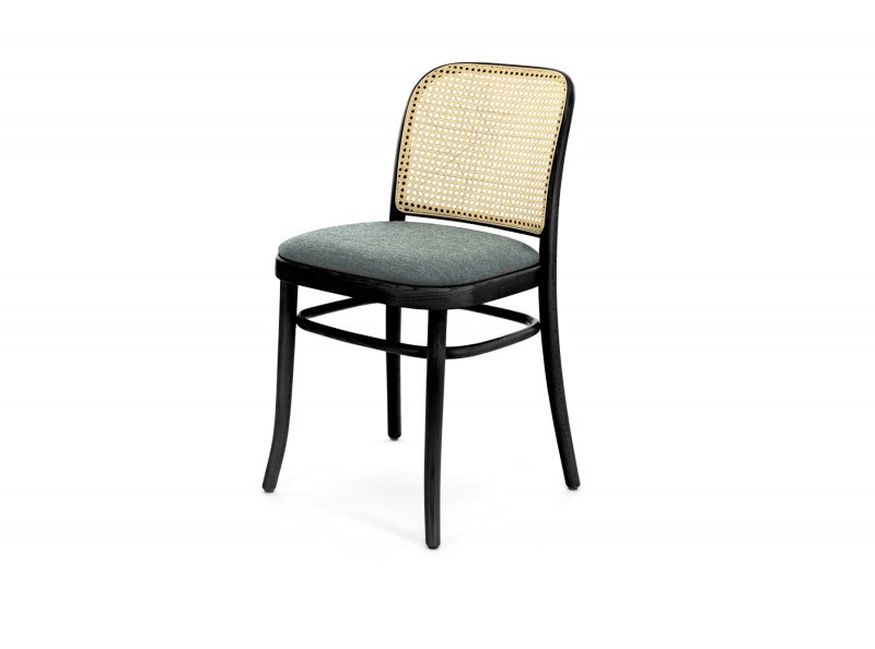 Madrid Cane Dining Chair, Cane Back and Upholstered Seat