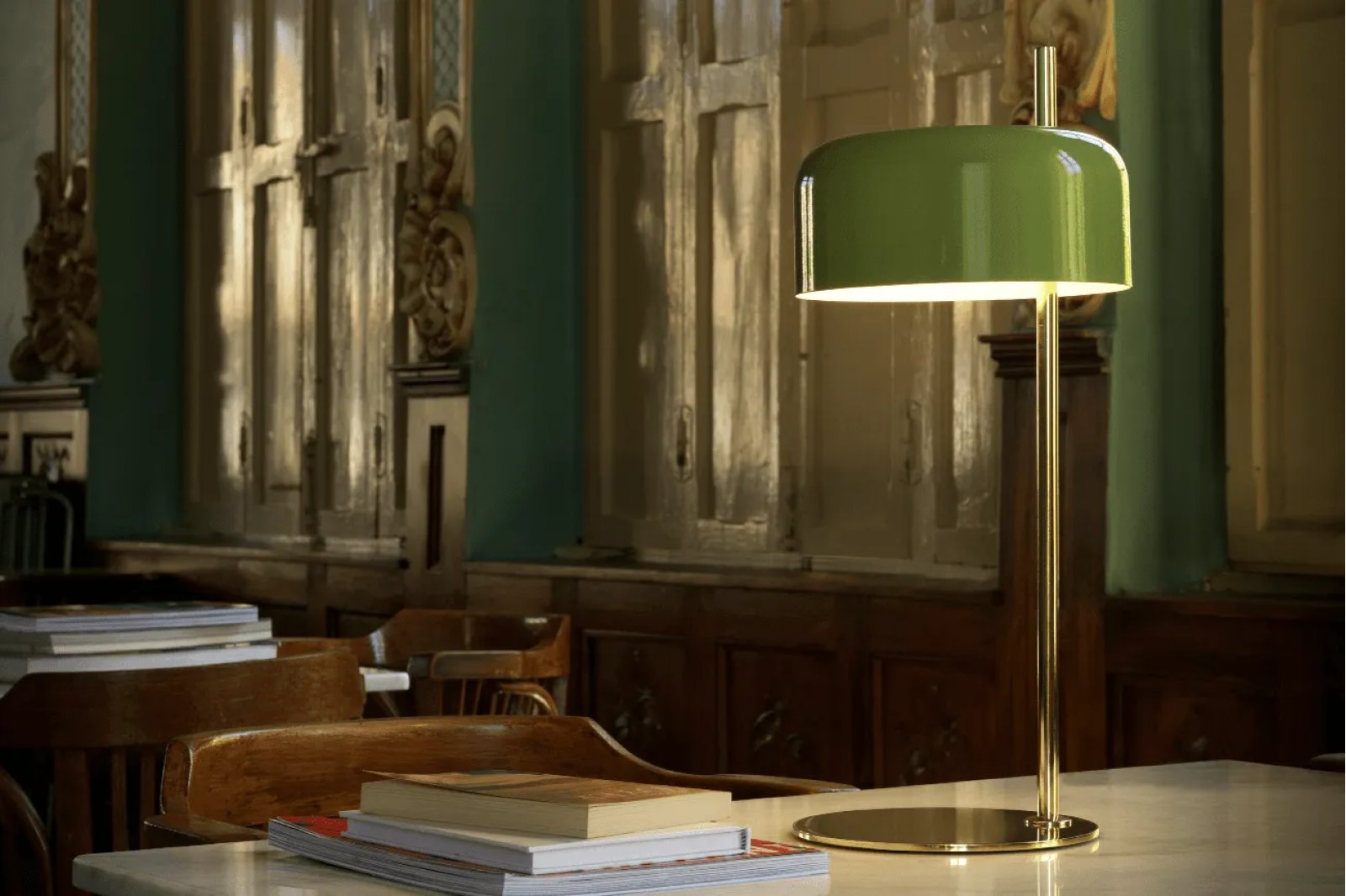 Lola Green Gold Table Lamp / 1