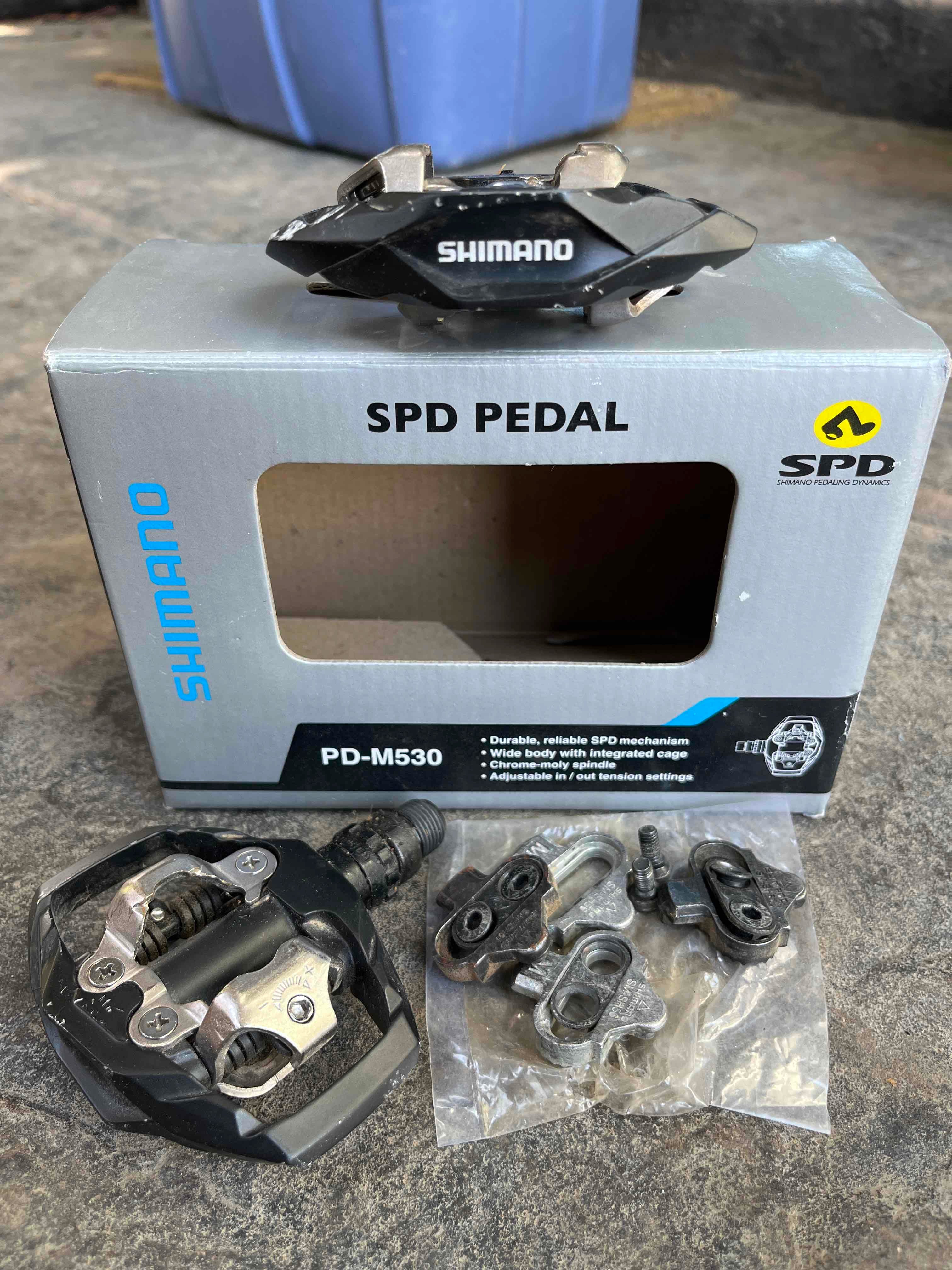 Shimano PD M530 Bike Pedals Rerouted