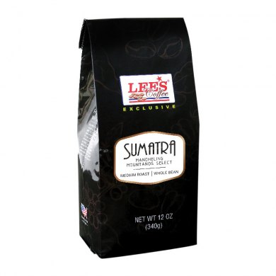 Lee's Coffee Exclusive Whole Bean, Sumatra