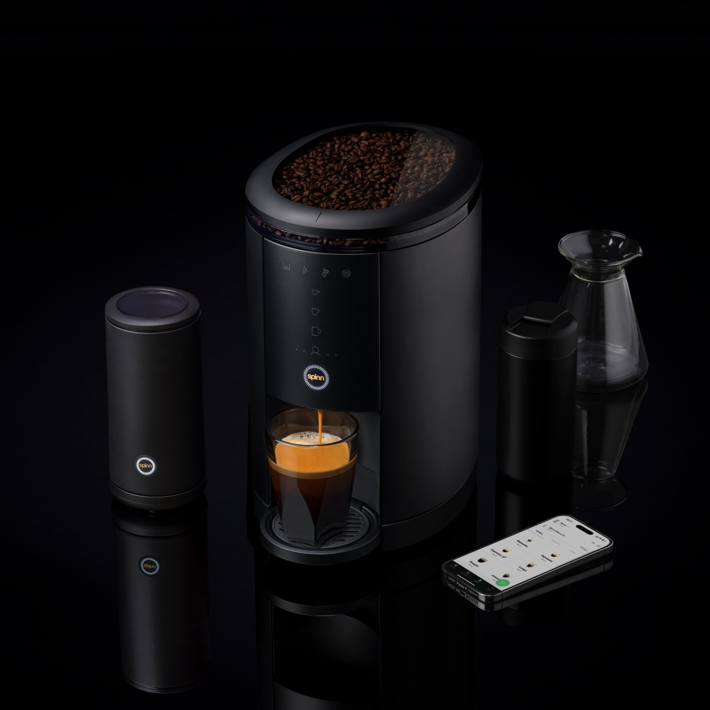SPINN Espresso & Coffee Machine, Smart WiFi Automatic Coffee Maker, Cold  Brew & Espresso Machine Combo with Programmable Centrifugal Brewing 