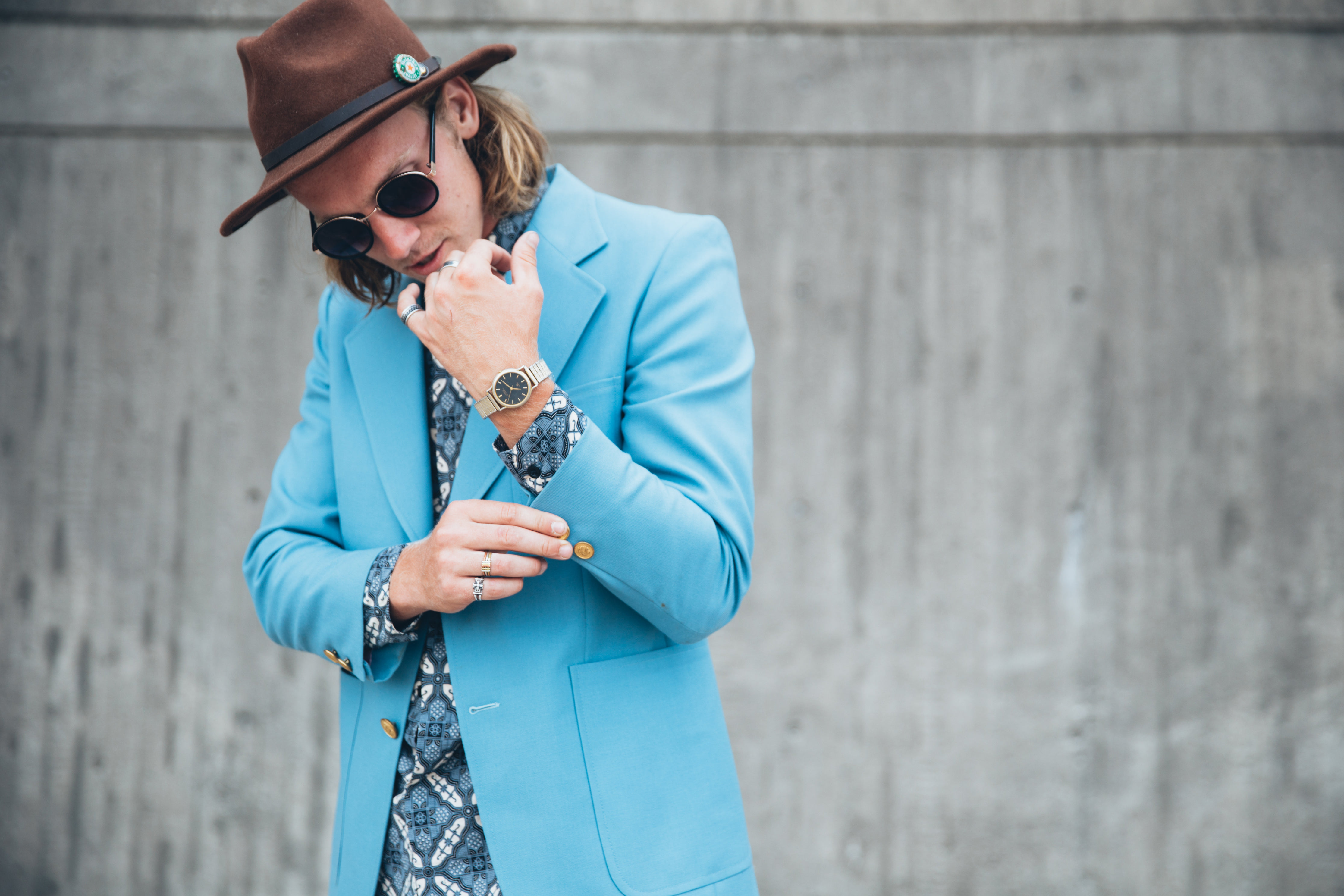 Light-blue Blazer