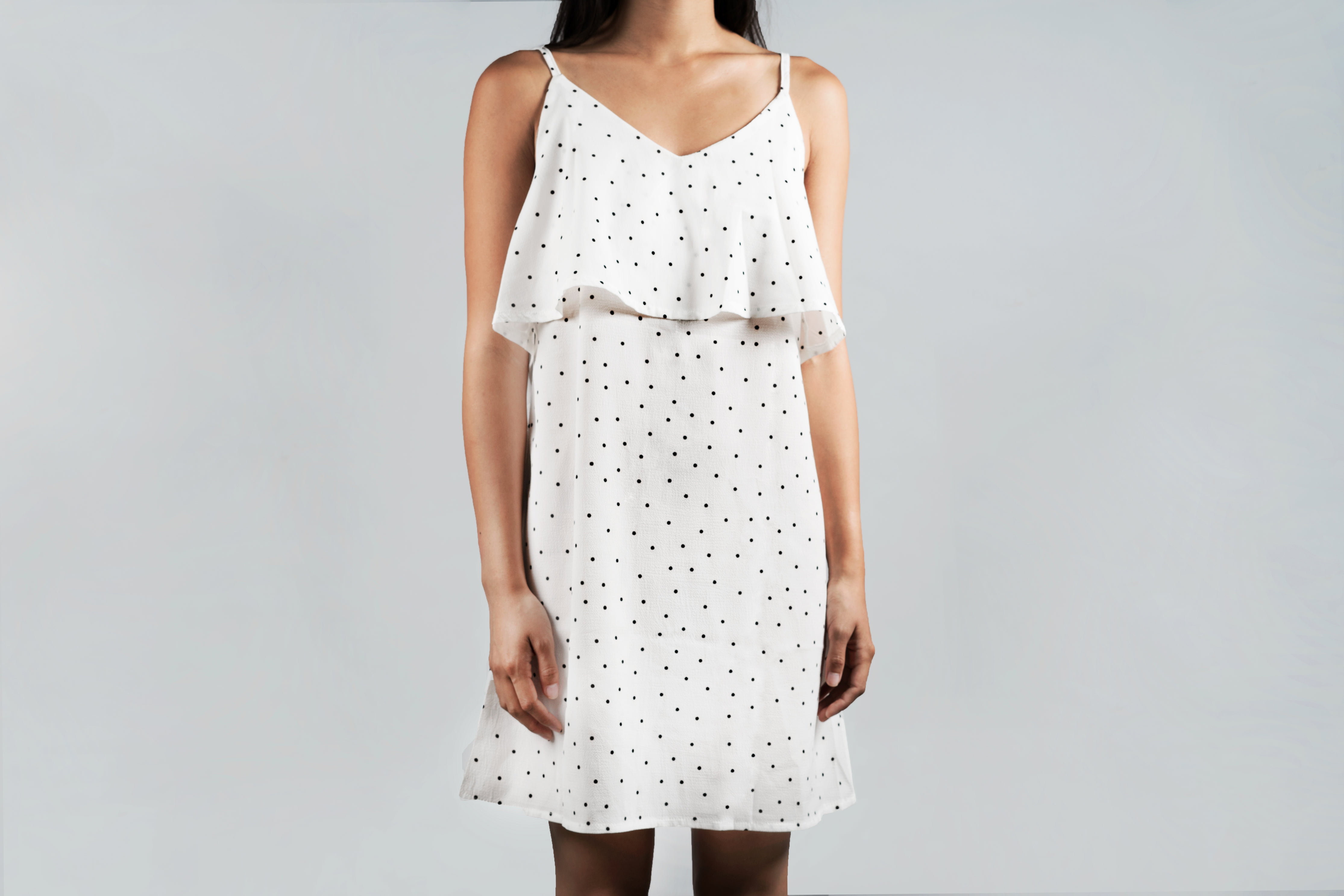 Ruffled White Summer Dress