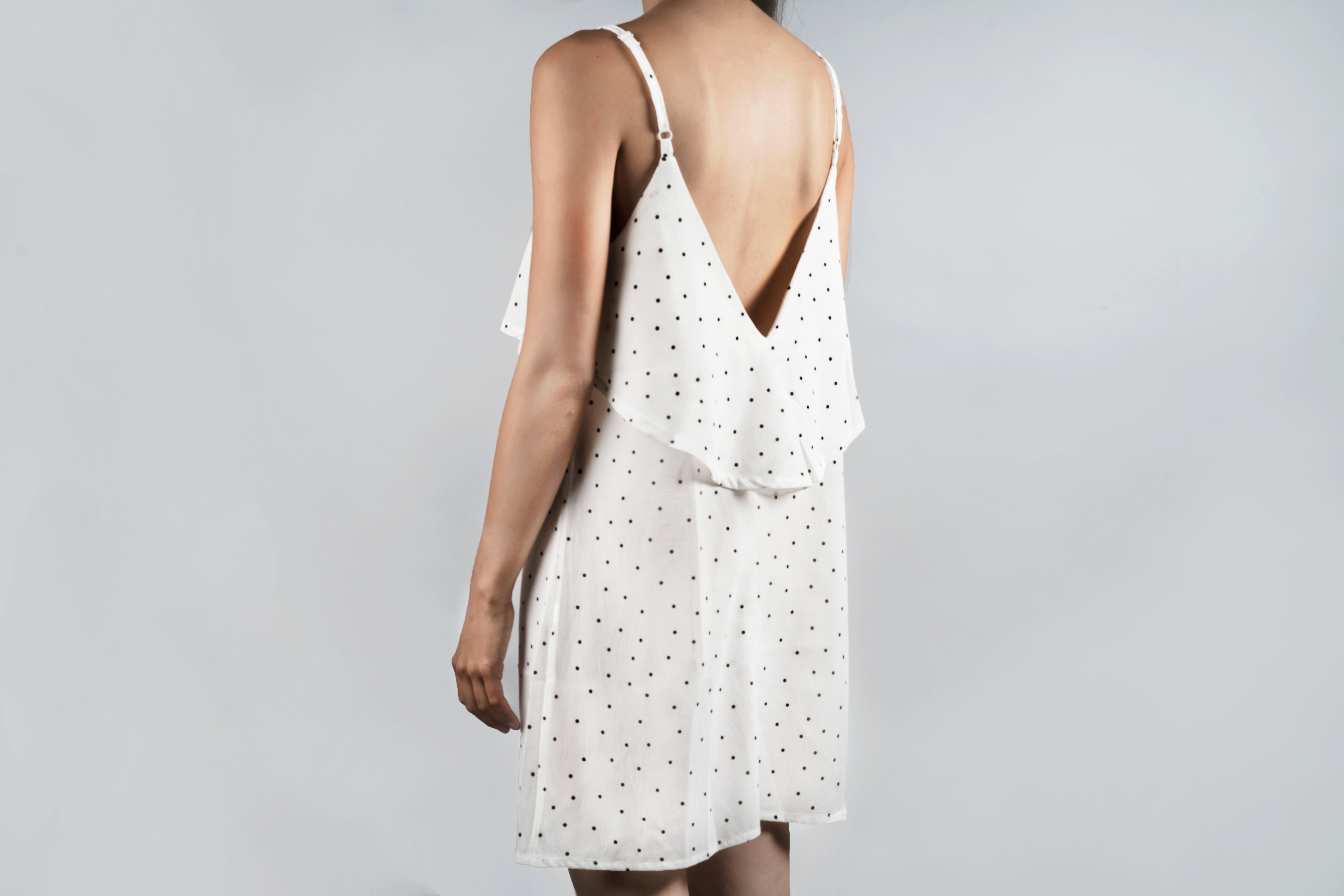 Ruffled White Summer Dress