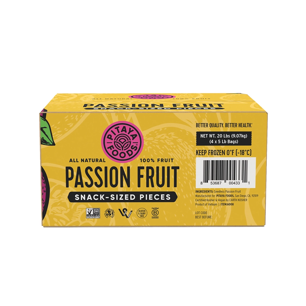 All Natural Passion Fruit Cubes 10 lb - 2 pack