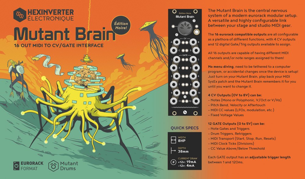 Hexinverter Mutant Brain - Synthesizer New Zealand