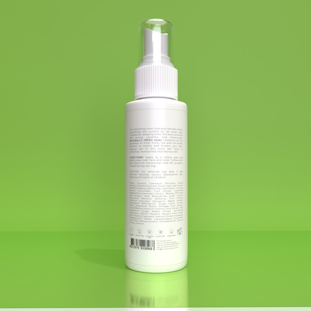 NATURALLY FRESH TONER - Soothes and invigorates the skin with natural extracts