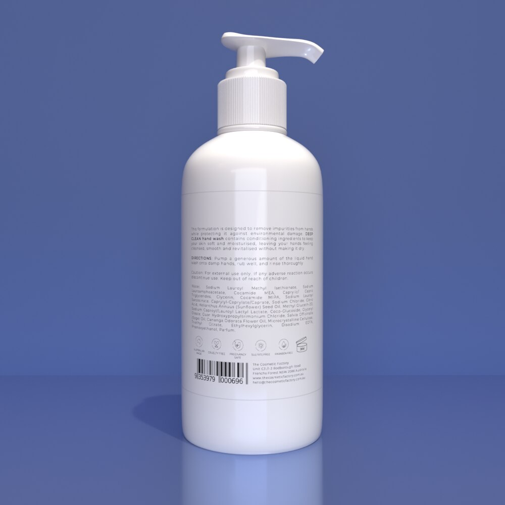 DEEP CLEAN HAND WASH - Gently cleanses without dehydrating skin
