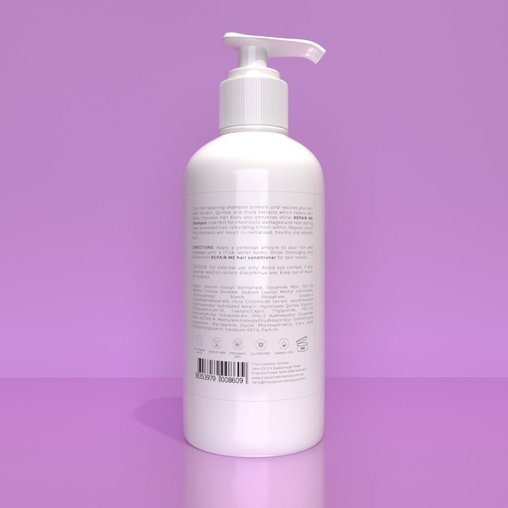 REPAIR ME SHAMPOO - Protects against heat styling and environmental damage