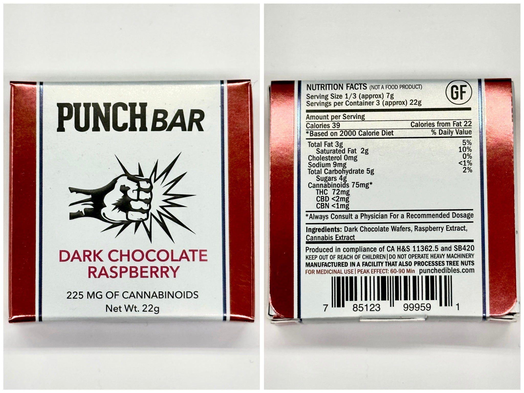 Dark Chocolate Raspberry - 225mg [Punch Edibles] - the-gas-station