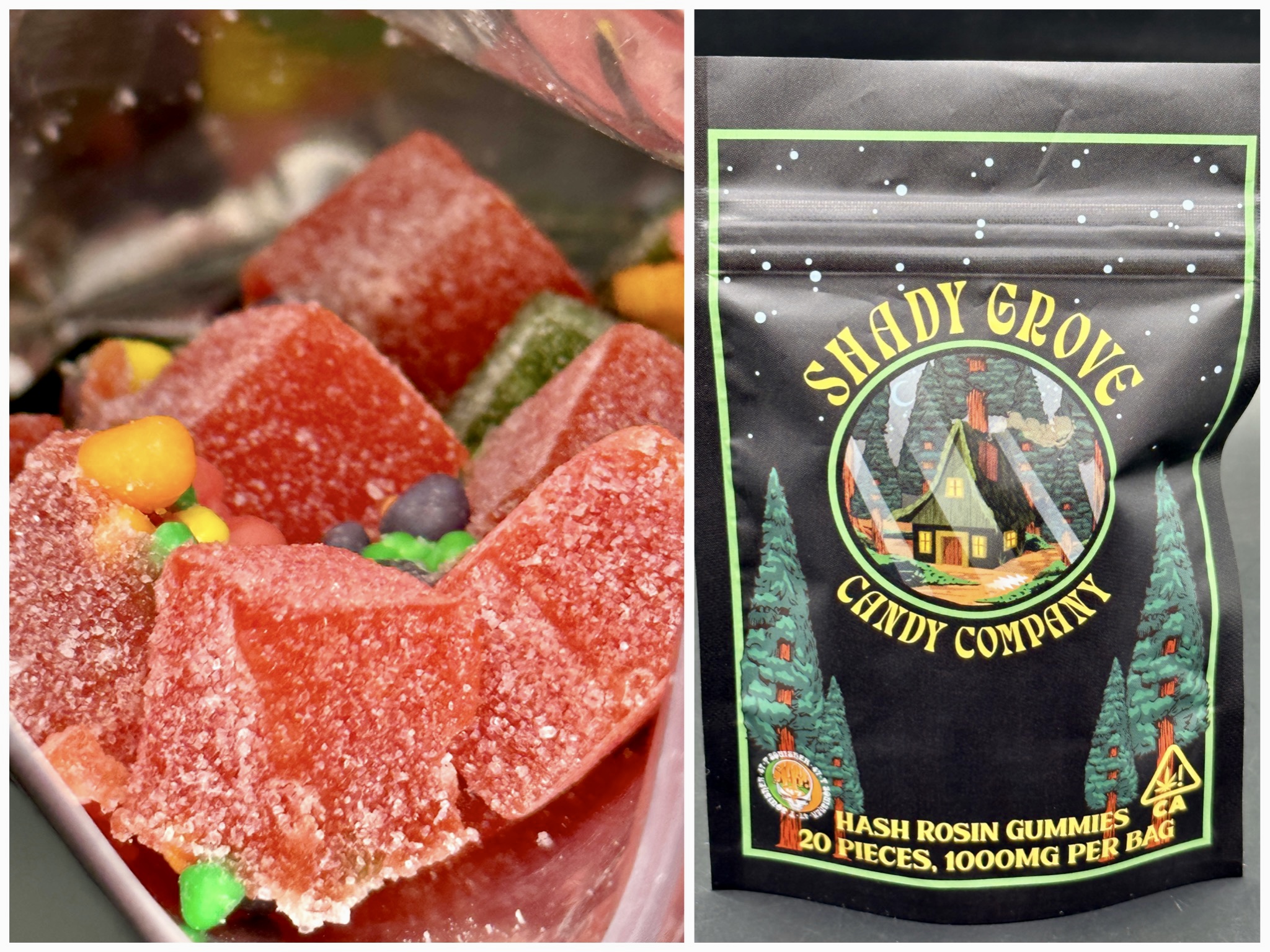 Hash Rosin Nerds Gummies 1,000mg [Shady Grove Candy Company] The