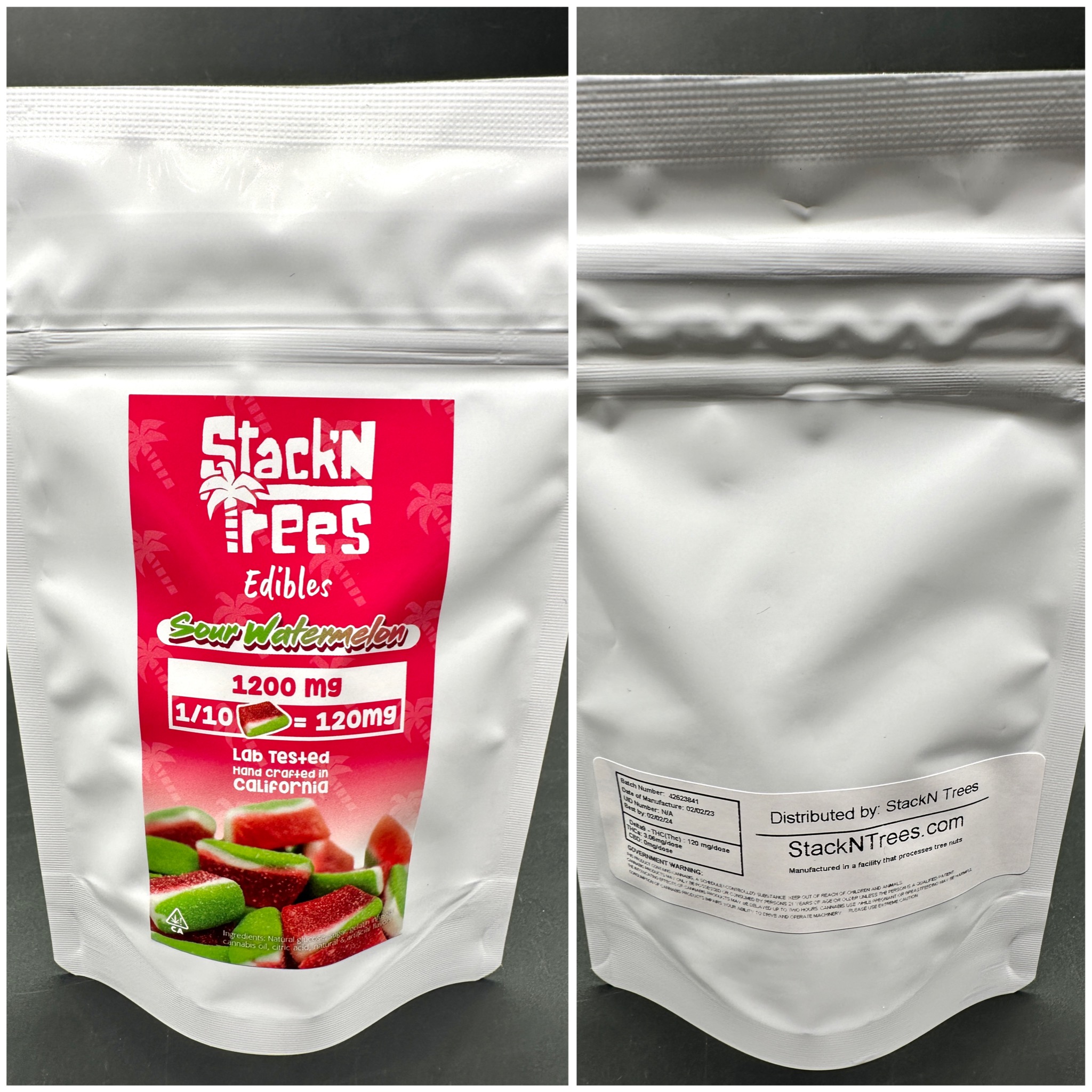 Sour Watermelon - 1,200mg [Stack’N Trees]