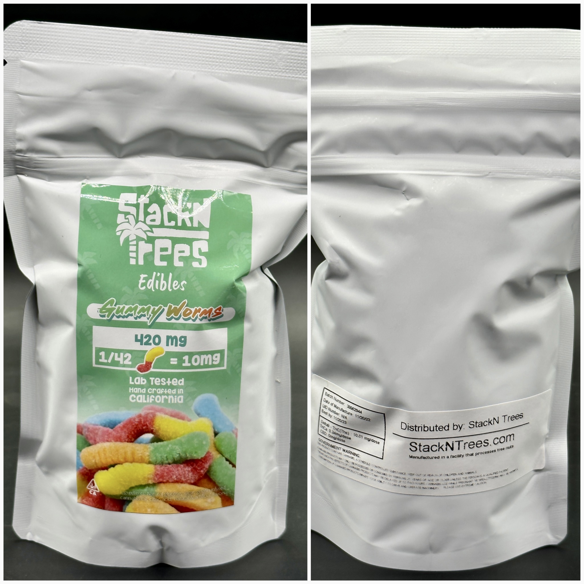 Gummy Worms - 420mg [Stack’N Trees] - the-gas-station