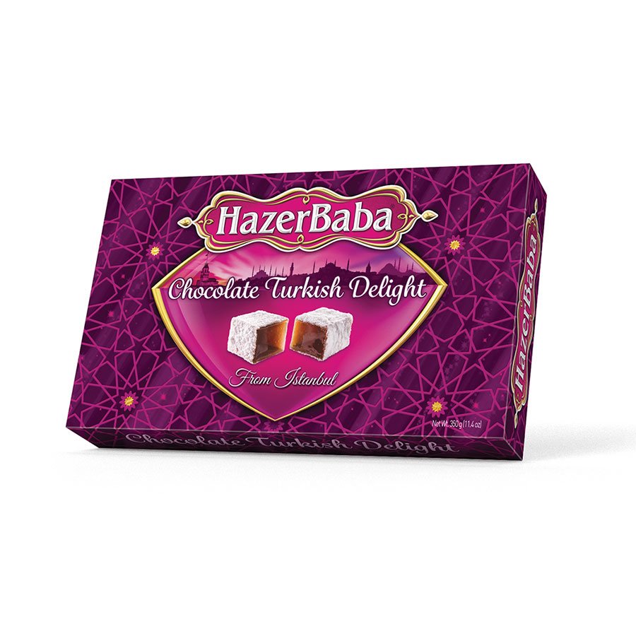 HazerBaba Turkish Delight (Lokum) Chocolate – 350 g /12.34 oz