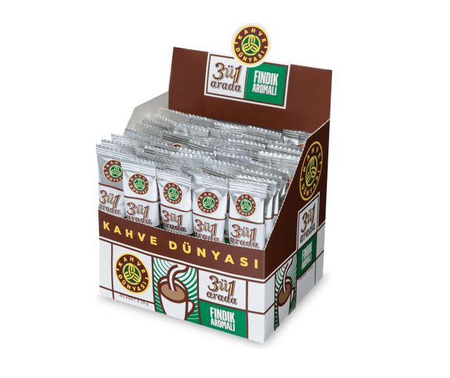 Kahvedünyası 3 In1 Packed Walnut Flavor Coffee 40 Pieces