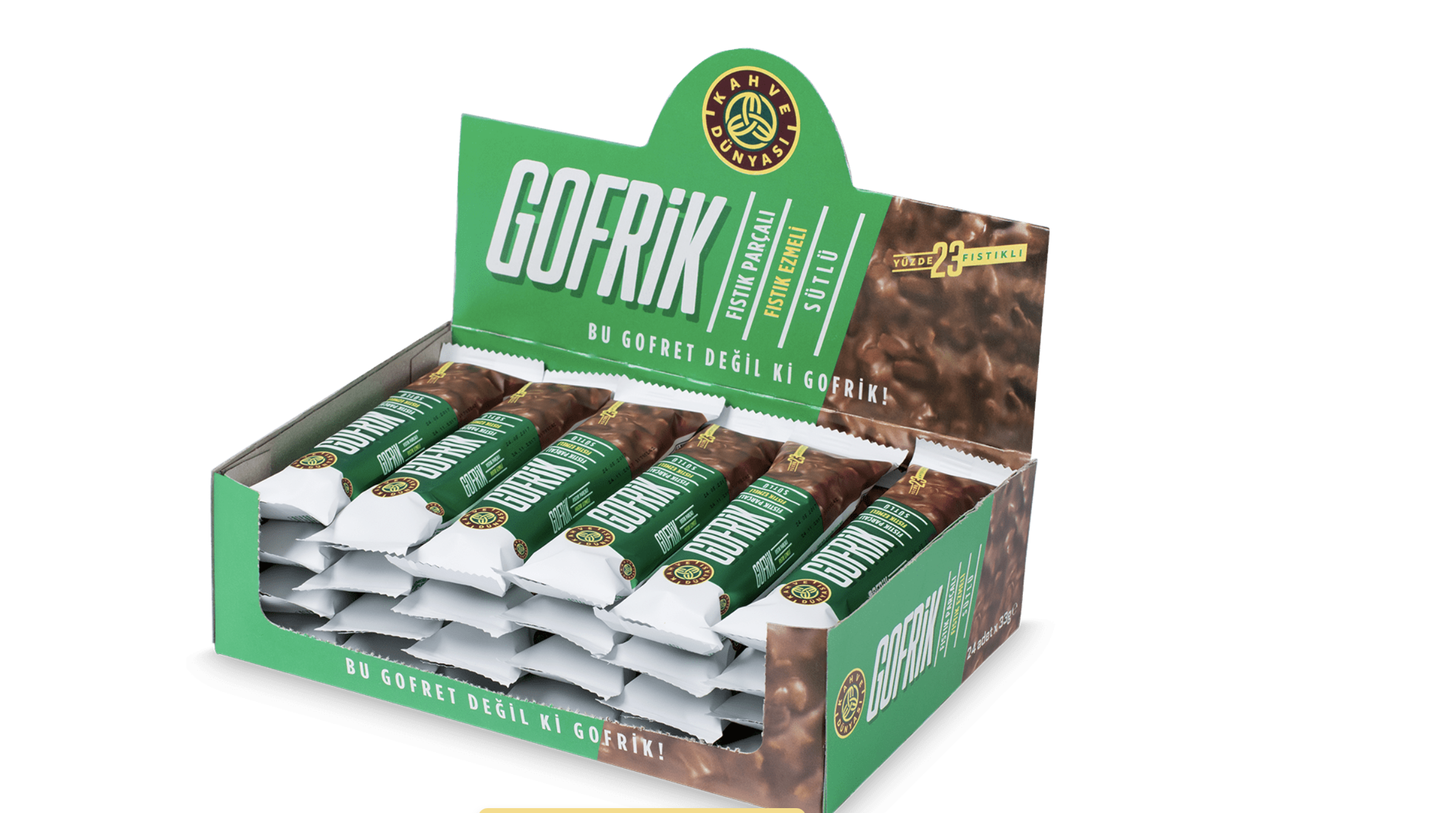 Kahve Dünyası Wafer Milk Chocolate Pistachio 24 pcs