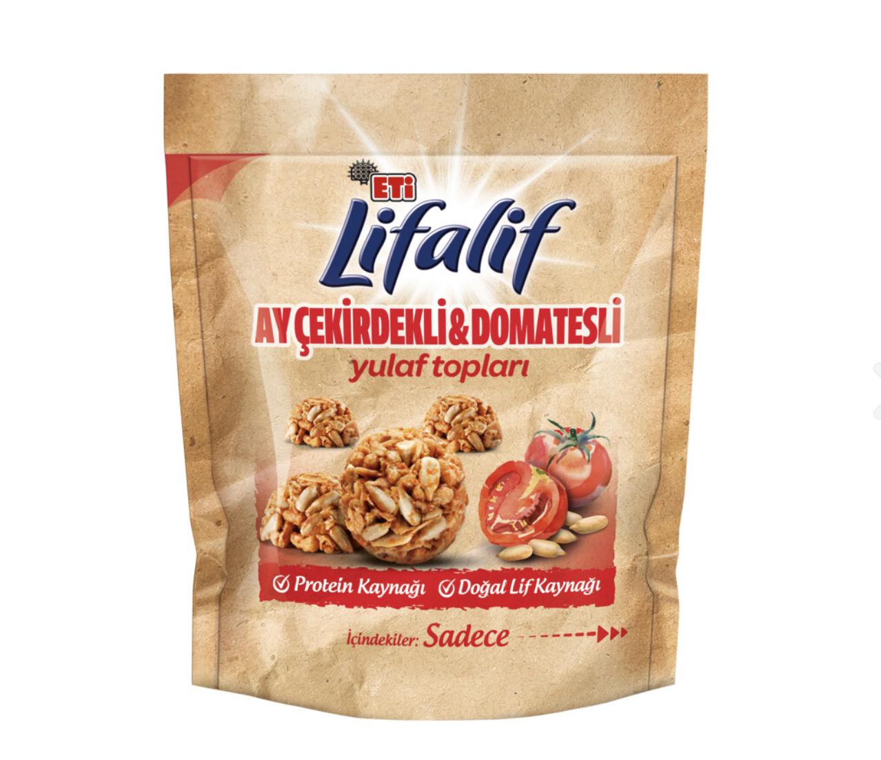 Eti Lifalif Oat Balls with Sunflower Seeds and Tomatoes 36 g / 1.26 oz , 3 packs