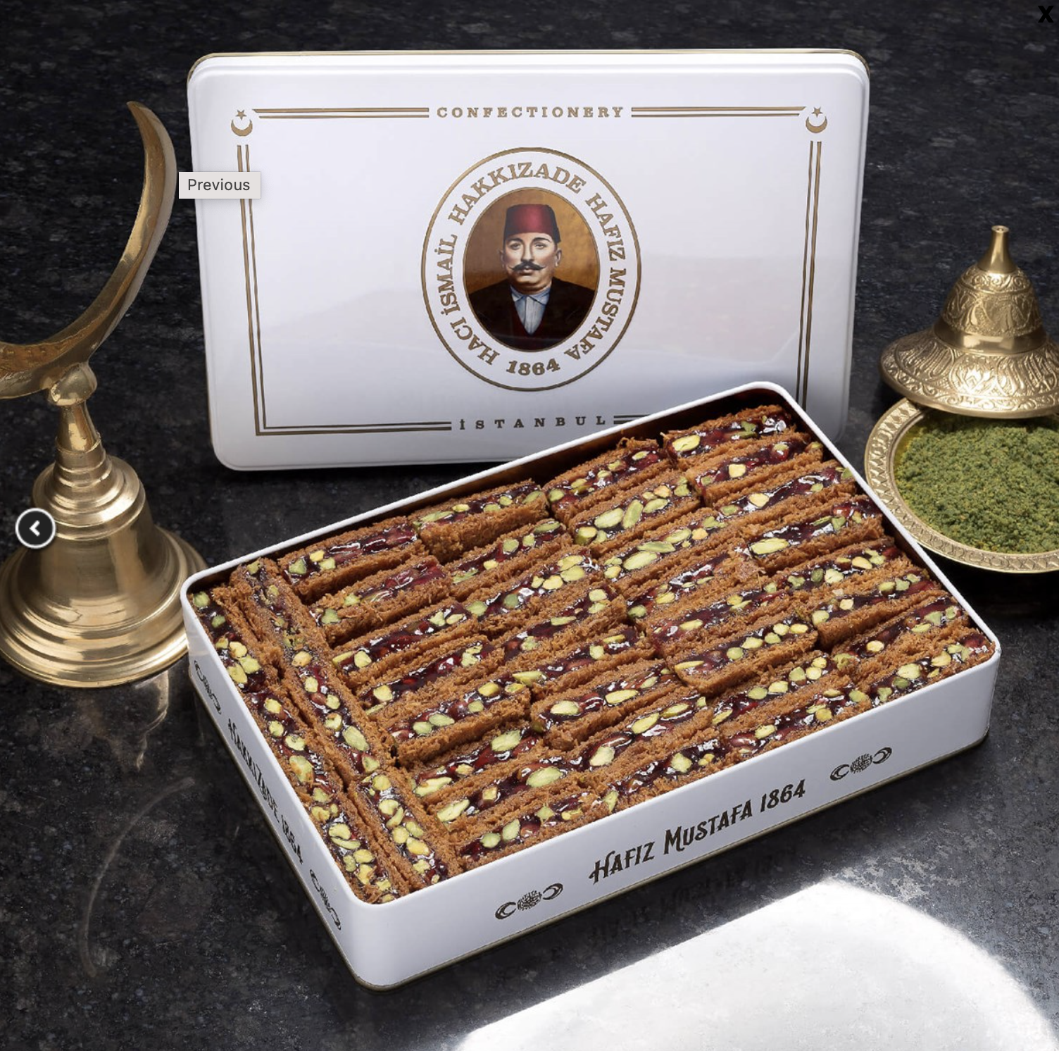 Hafiz Mustafa Pomenegrade Ottoman Kadayif Sweets 