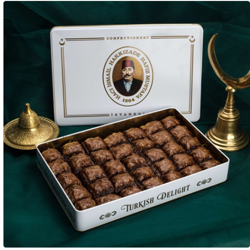 Hafiz Mustafa Chocolate Pistachio Baklawa (L Box)