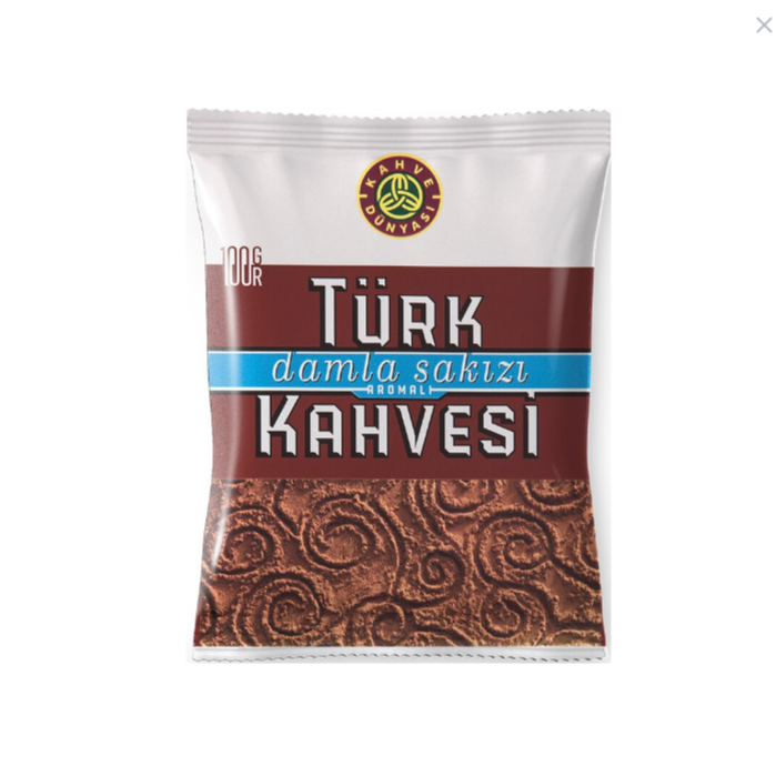 Kahve Dünyası Gum Turkish Coffee Flavored 100 G / 3.53 Oz * 12 Pack 