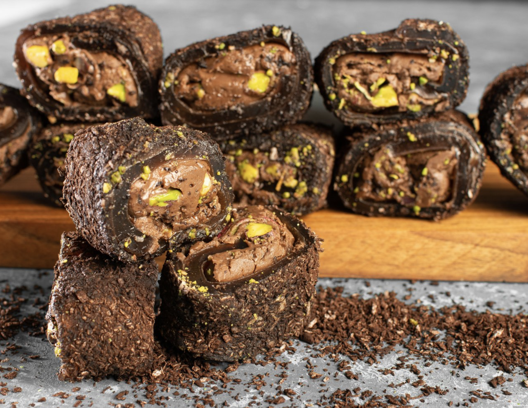 Pistachio Brownie Wrap Turkish Delight 500 g / 1.1 lb