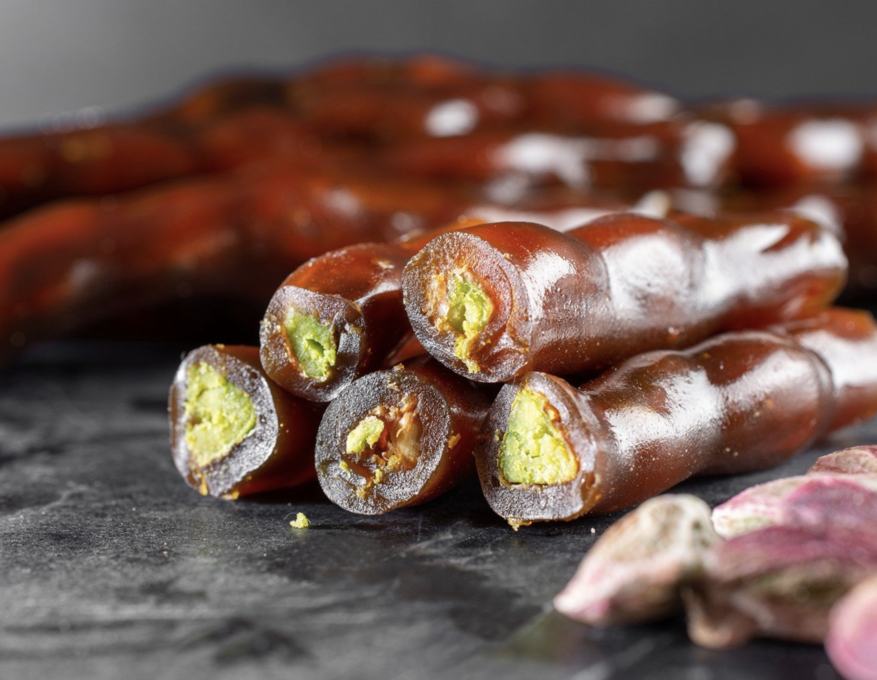 Maraş Style Sausage With Pistachio Turkish Dessert 