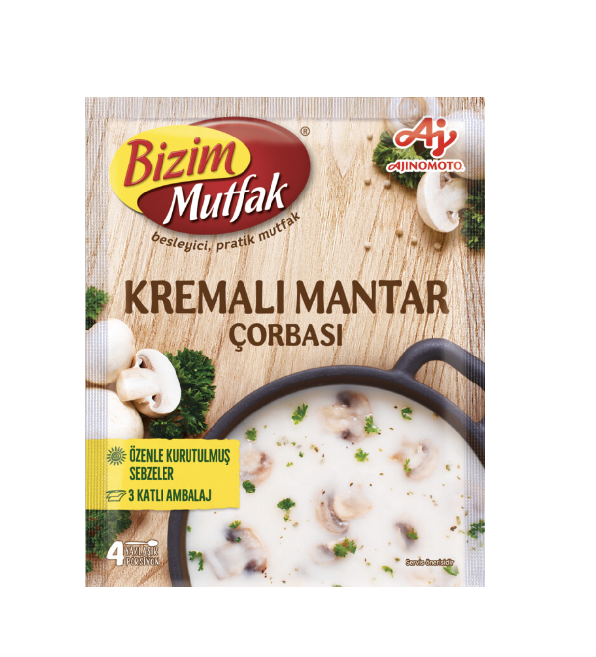 Bizim Mutfak Creamy Mushroom Soup 65 g / 2.3 oz 2 Packs