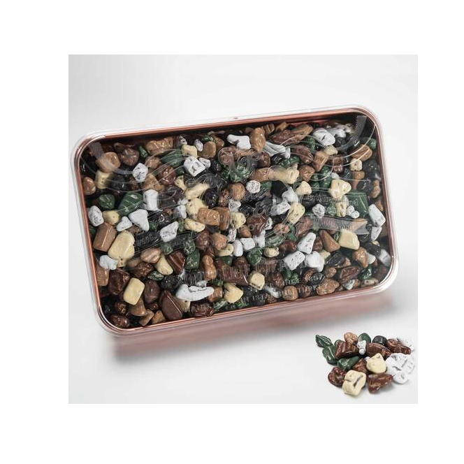 Cafer Errol Pebbles Chocolate in a Bronze Tin Box 150 g / 5.29 oz