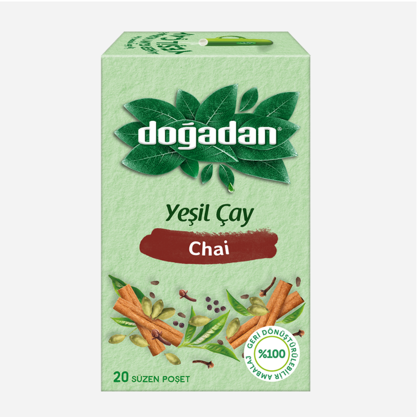 Dogadan Green Tea With Spices 20 Bags