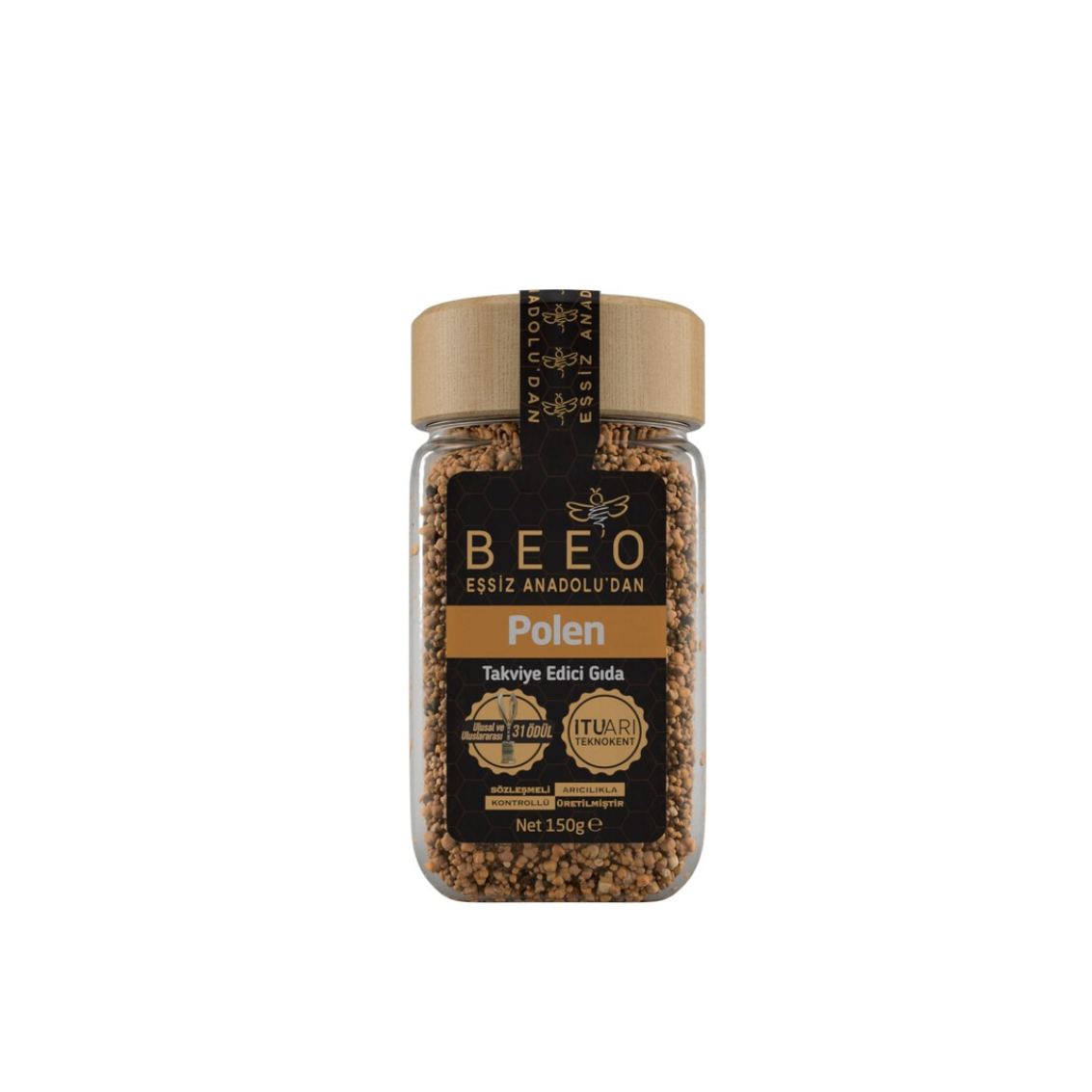 Bee'o Organic Turkish Pollen 150 g / 5.2 oz