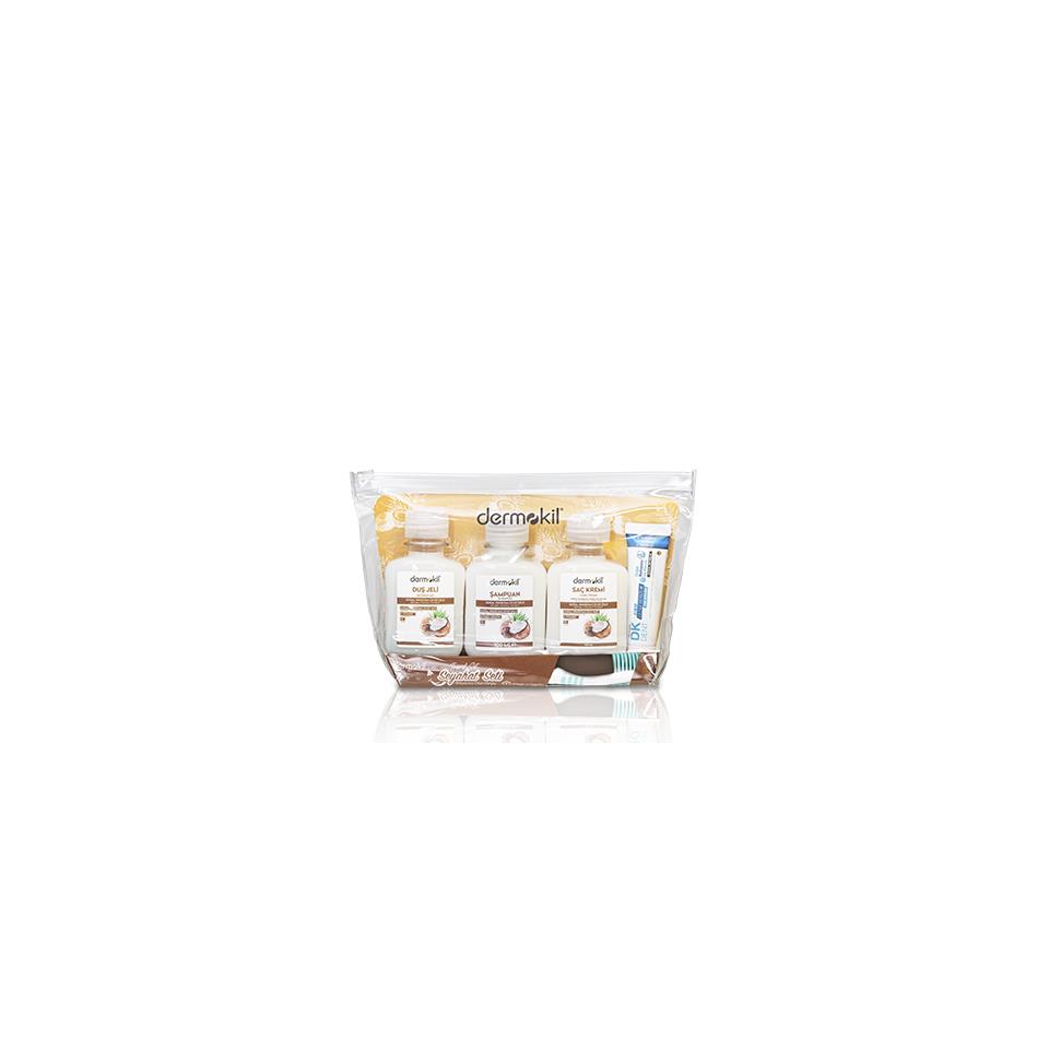 Dermokil Coconut Travel Set 5Pcs 3 * 100 ml + 25 ml