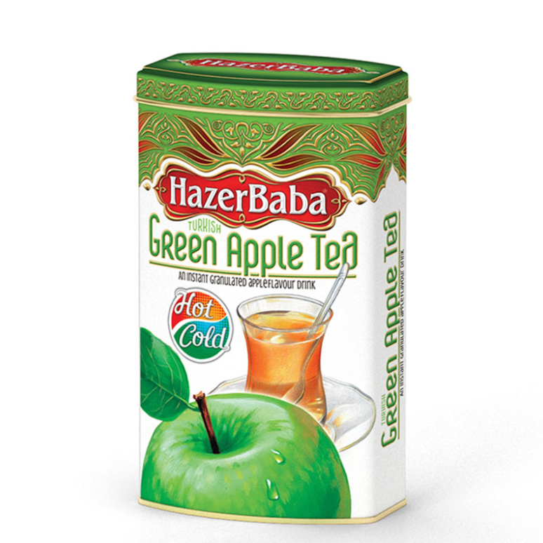 HazerBaba Green Apple Tea 250 g / 8.82 oz Tin Box