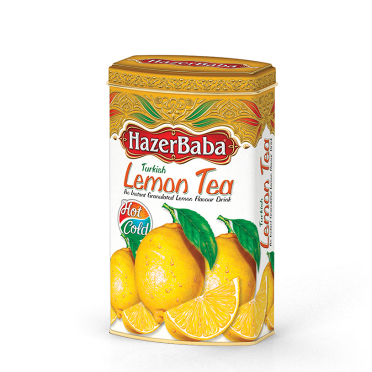 HazerBaba Limon Flavor Tea Metal Can  250 g / 8.82 oz