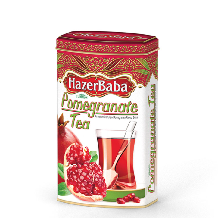 Pomegranate Flavour Tea Can Box 250 g / 8.82 oz