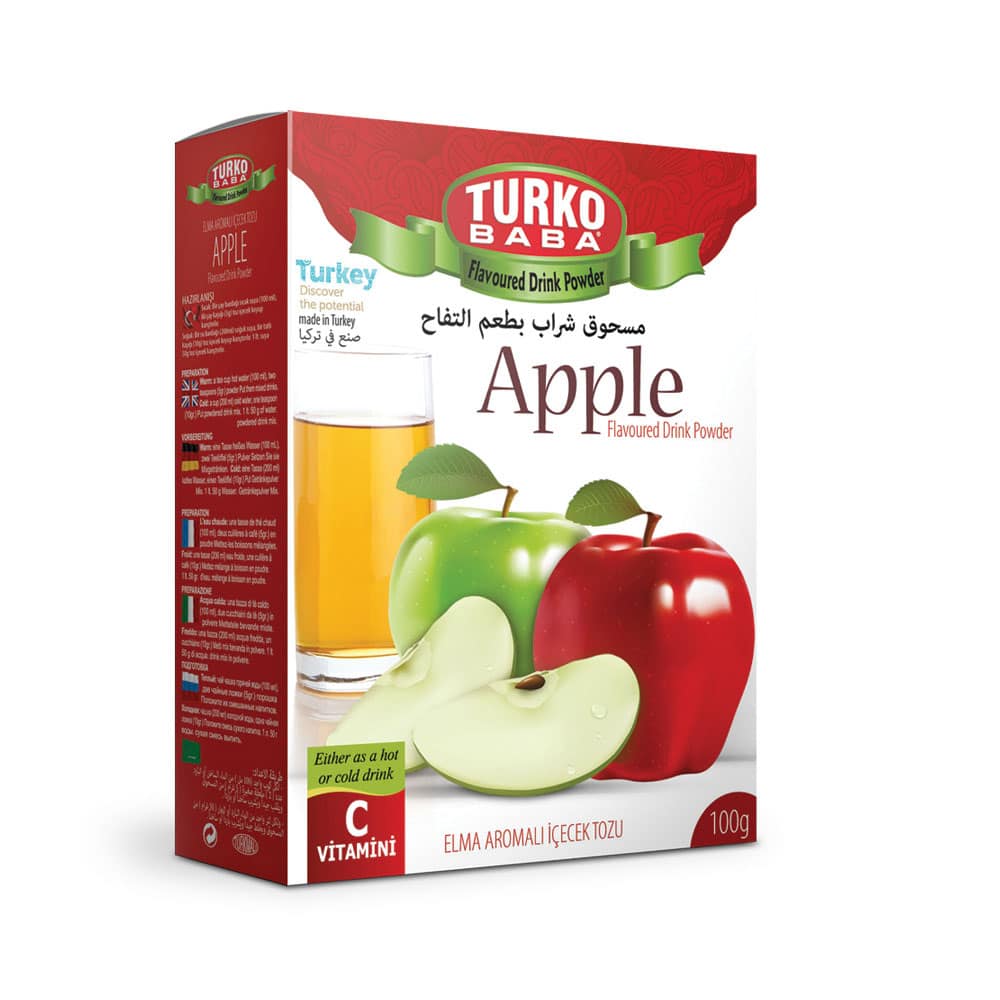 Turkish Apple Tea Powder 300 g / 10.58 oz, Turkobaba