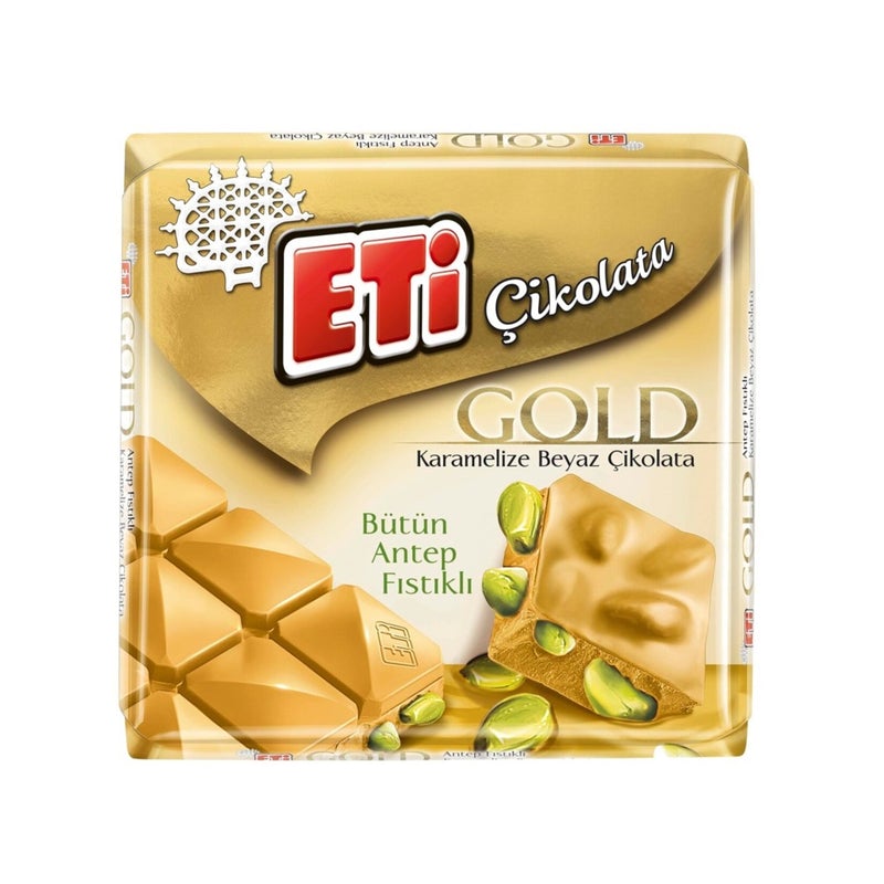 Eti Gold Pistachio White Chocolate 60 g / 2.12 oz