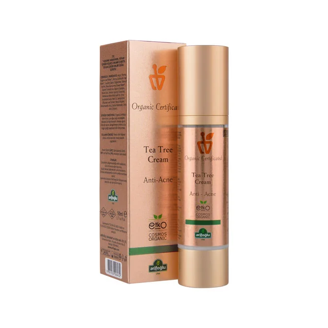 Organic Certified Tea Tree Cream - Anti Acne 50ml