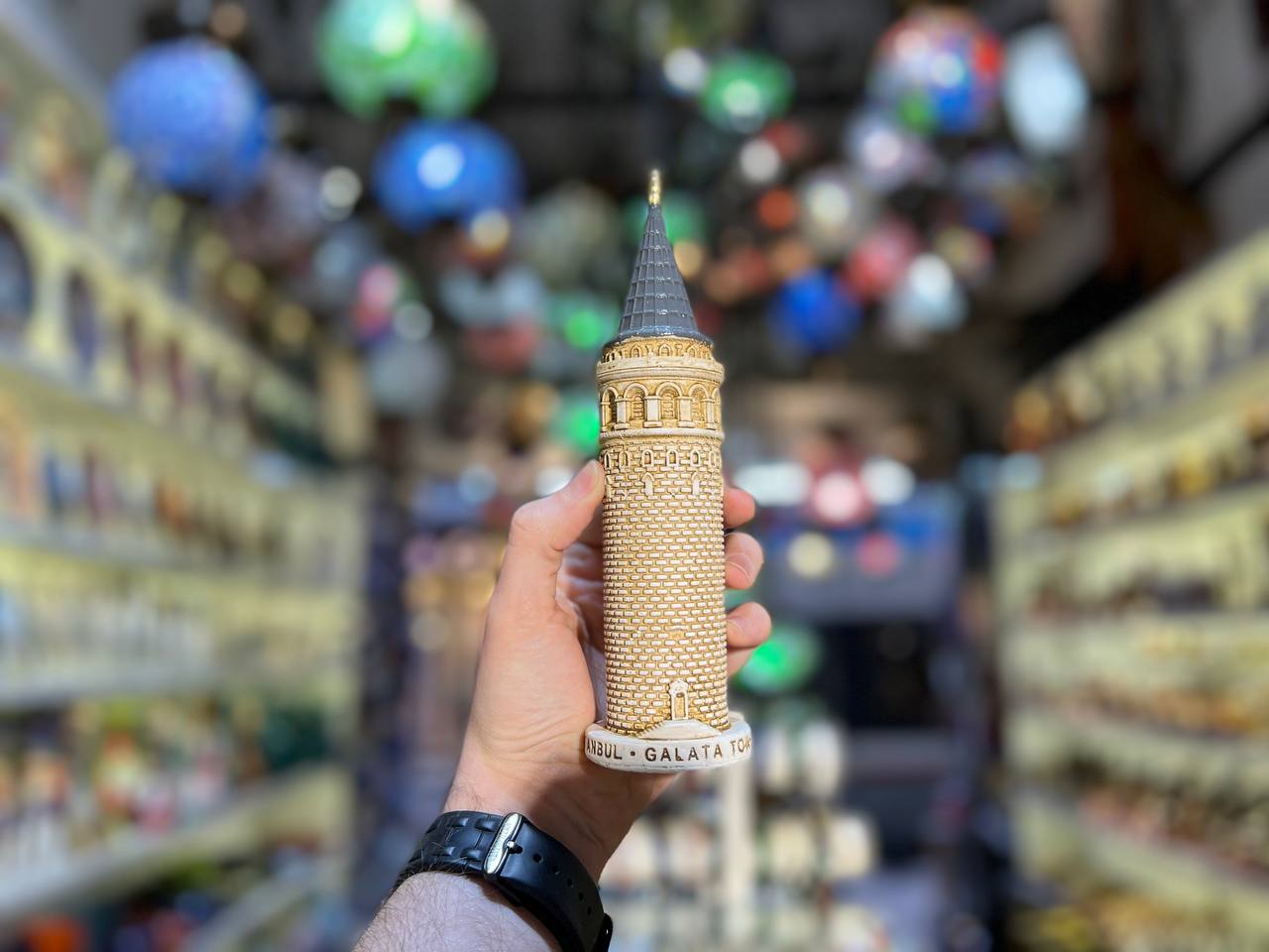 Turkish Handmade Galata Tower, Ottoman Antiques, Gift Style