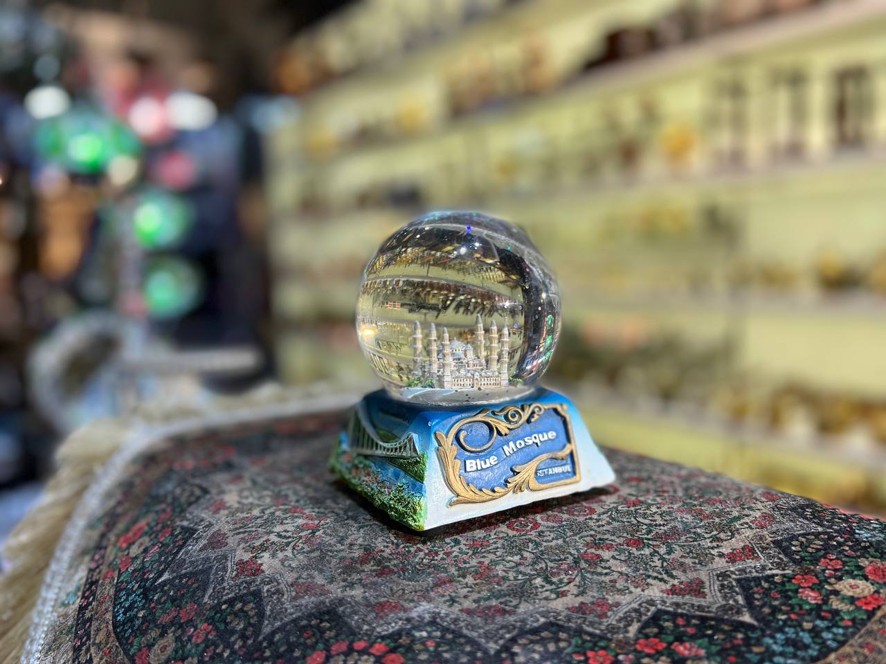 Turkish Snow Globe , Home Decoration The Blue Mosque  ,Ottoman Antiques