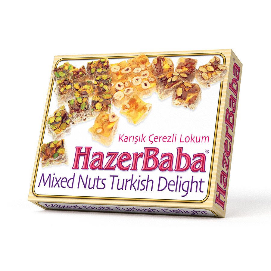 Pistachio, Almond, Hazelnut Turkish Delight 