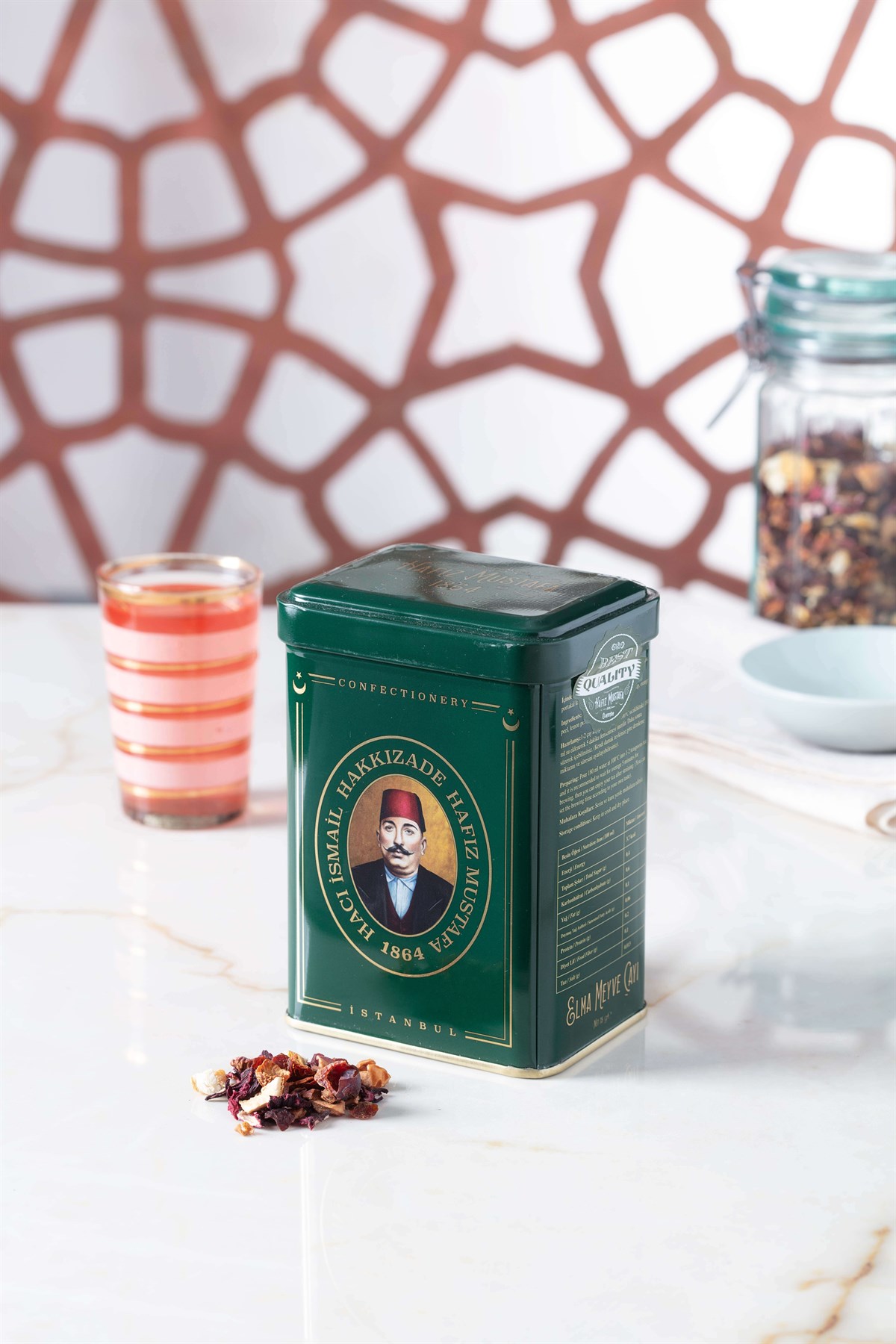 Hafız Mustafa Turkish Natural Apple Tea, Classic Tea Can 75 g / 2.65 oz