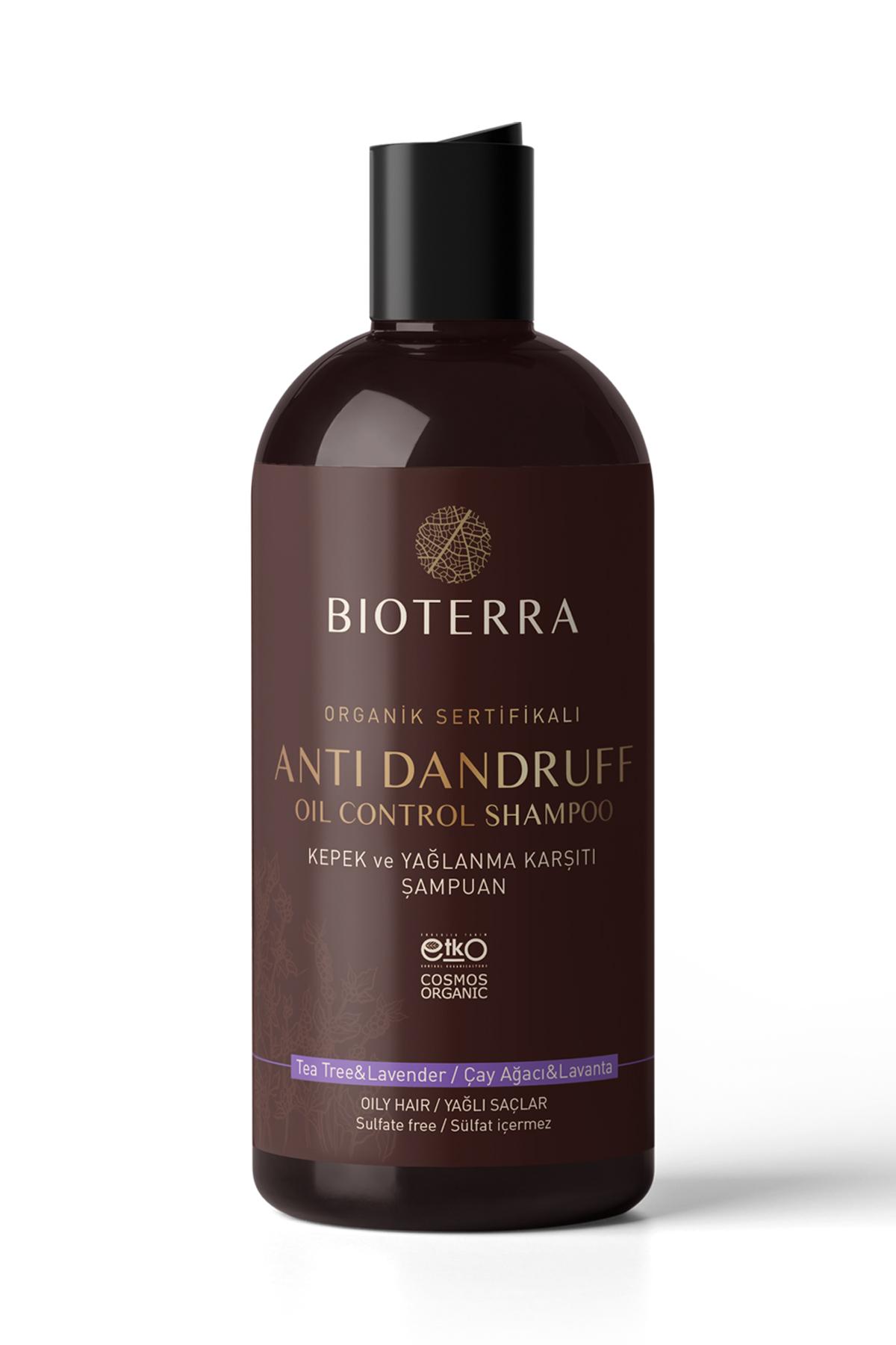 Anti Dandruff Oil Control 400 ml, Bioterra Organic Natural Shampoo 