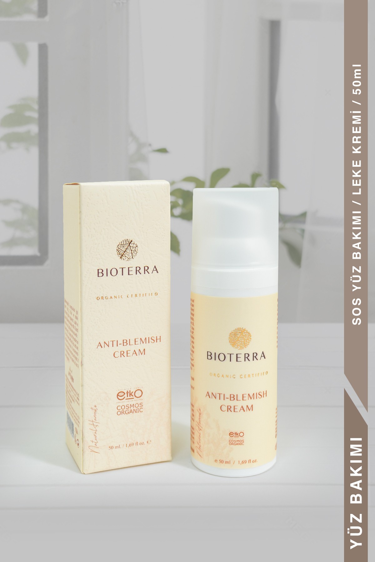 Anti Blemish Cream, Bioterra Organic Cream 50 ml, Natural product 
