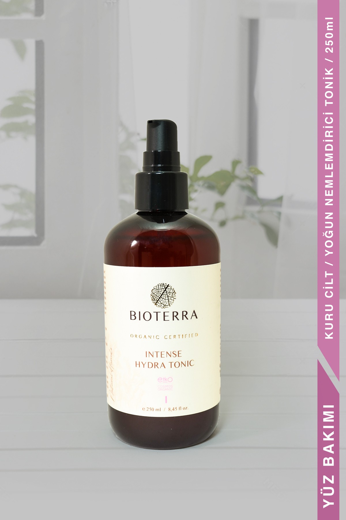 Hydra Moisturizing, Bioterra Organic Intense Hydra Tonic 250 ml, Natural product 