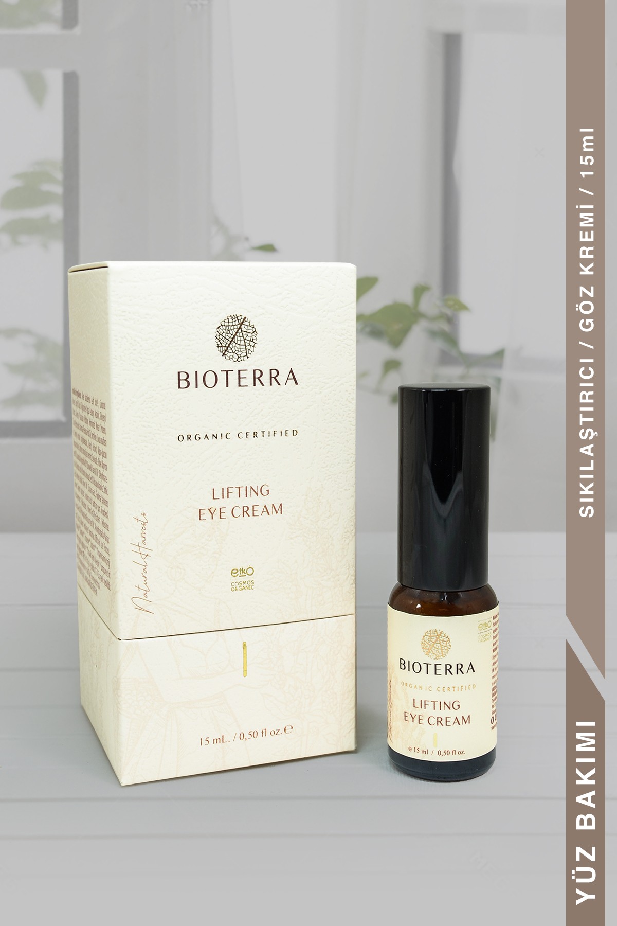 Lifting Eye Cream, Bioterra Organic Cream 15 ml, Natural Product 