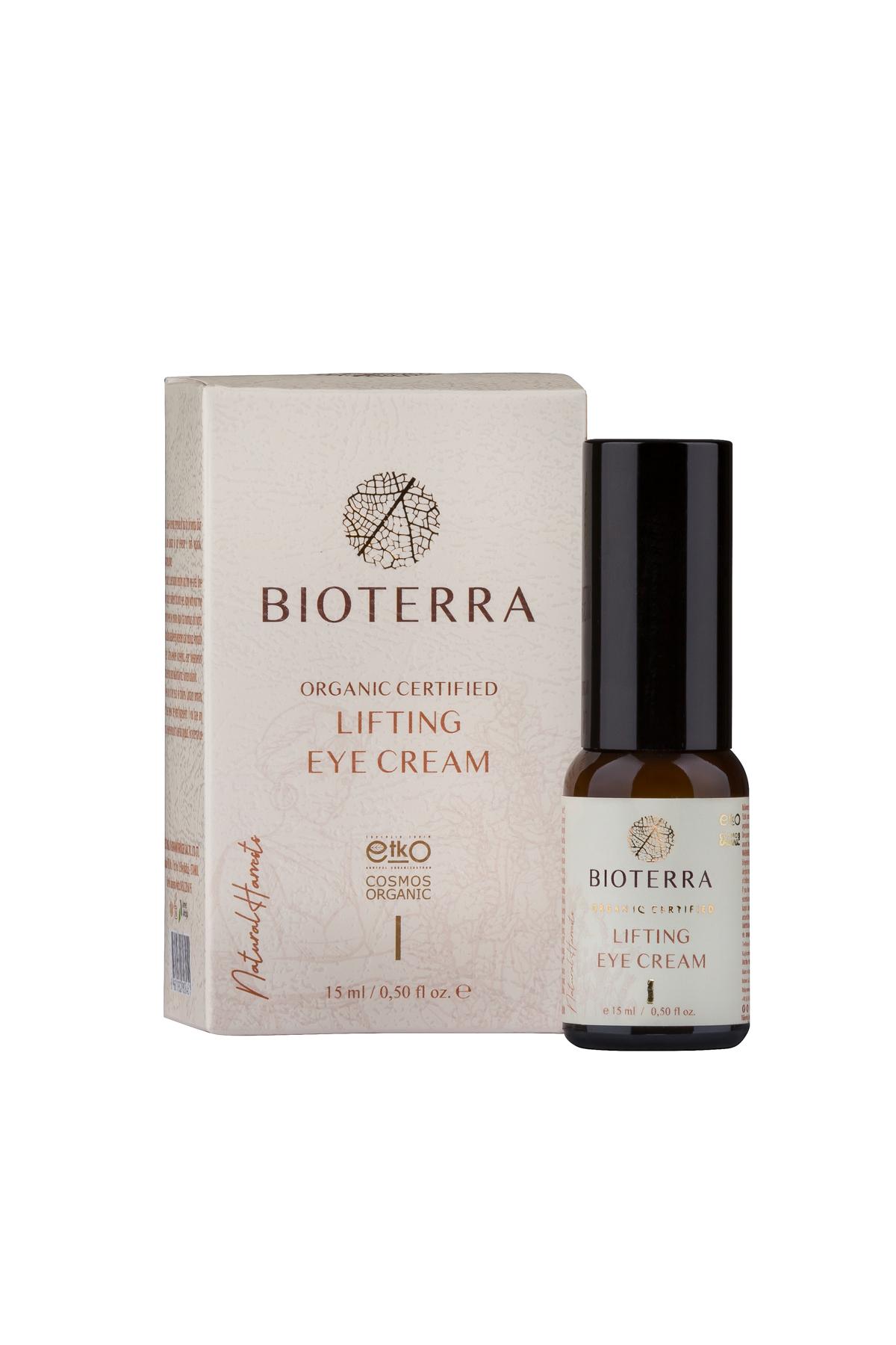 Lifting Eye Cream, Bioterra Organic Cream 15 ml, Natural Product 